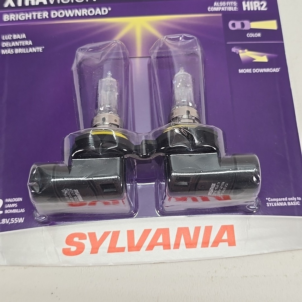 Sylvania XtraVision 9012 Two Bulbs Headlight Replacement OE HIR2 55W NEW - Picture 4 of 6